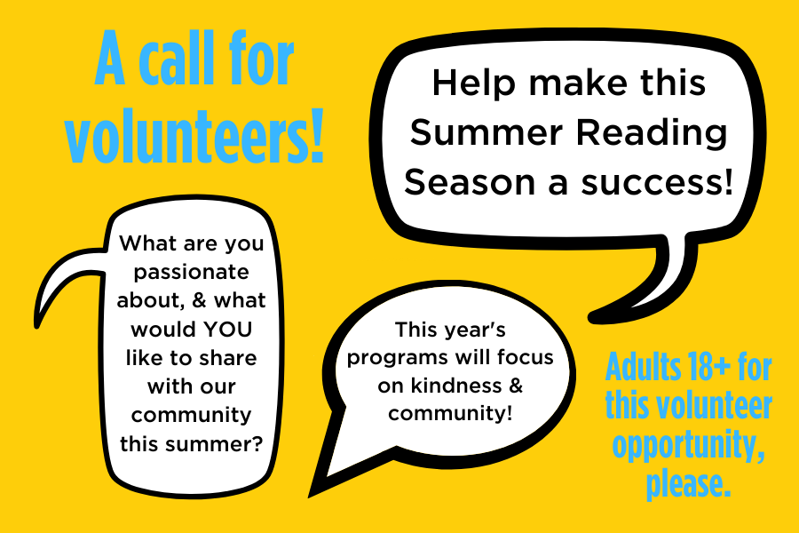 A call 
                                                                   for volunteers